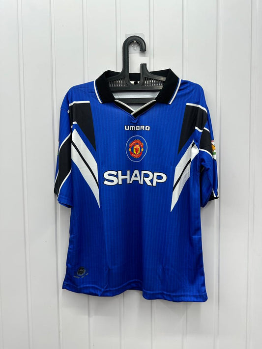 MANCHESTER UNITED 1996-97 THIRD KIT GIGGS  11 POLO  T SHIRT