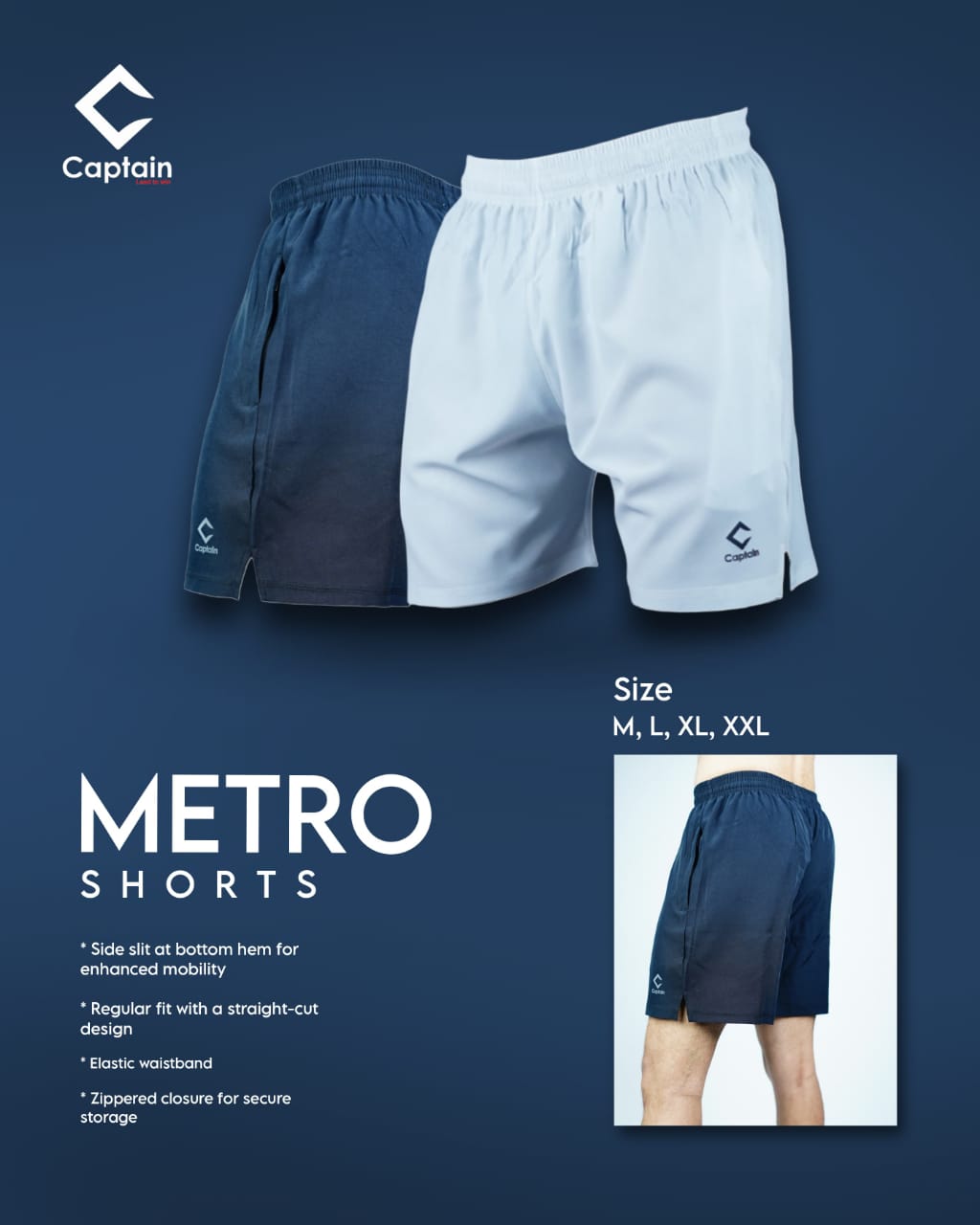 CAPTAIN METRO MEN SHORTS OUTER SPORTS AND MULTIPUREPOES ,GYM,CYCLING,REGULAR SHORTS